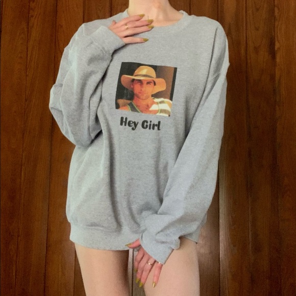 Hey Girl Chad Sweatshirt, Hottie Alert! He’s single, ladies… - Picture 1 of 6